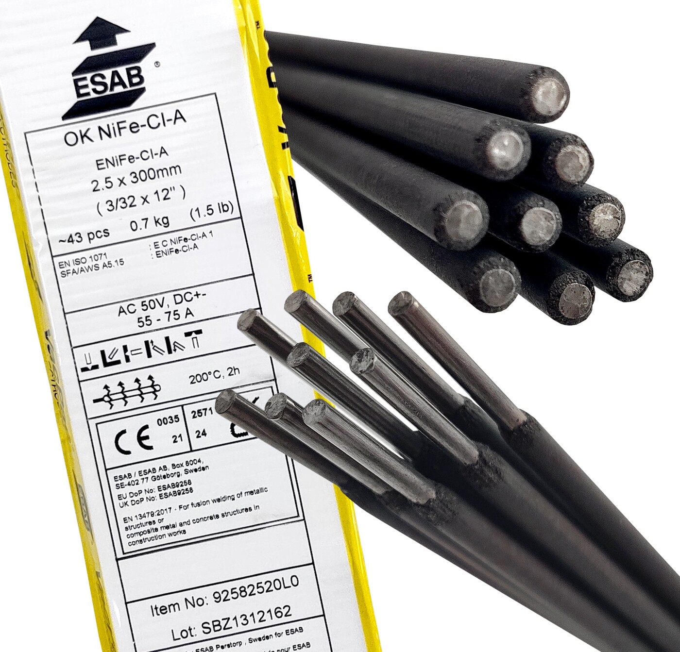 Электроды сварочные OK NiFe-Cl-A (2.5мм;0.7кг) ESAB — фото 1